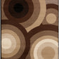 Surya Allbush ALLB-1051 Dark Brown Abstract Synthetic Rug