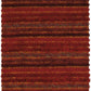 Modern Loom Lavasa LAV-21400 Dk. Red Shag Striped Rug